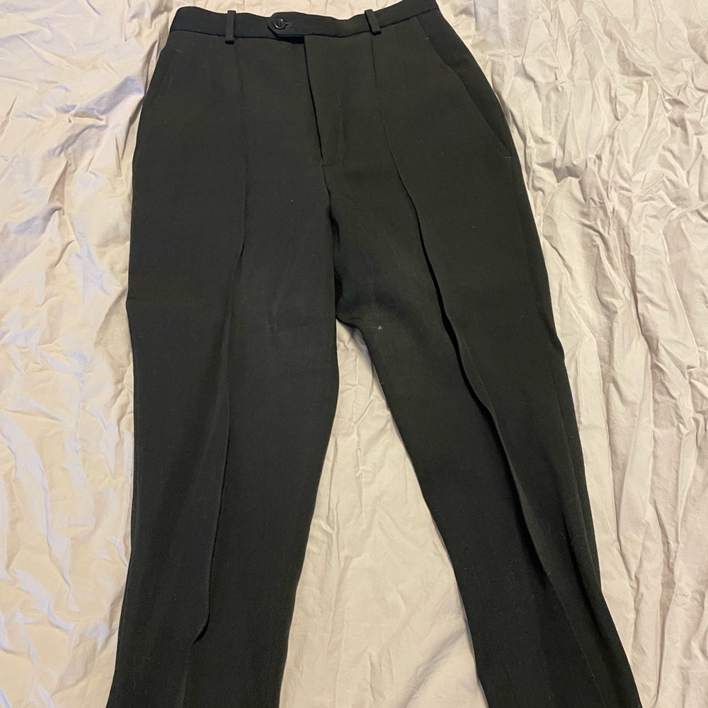 Isabel Marant High-rise Slim-leg Wool-twill Trousers In Black Size 36 (U.S. S)
